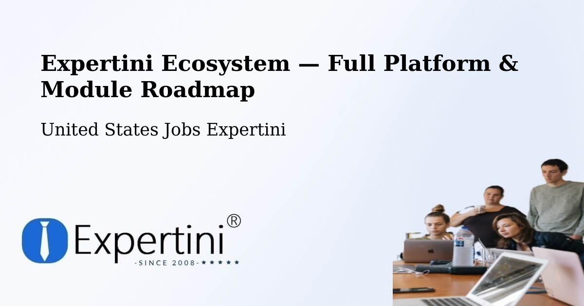 Expertini Ecosystem — Full Platform & Module Roadmap – Corona